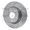 Dynamic Friction Co BRAKE ROTOR DRILLED AND SLOTTED SILVER 631-11009L - alternate 3